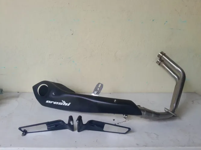 Escapamento esportivo arashi da 500x 500f full inox