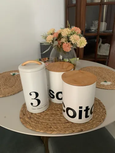 Kit 3 potes de biscoito tok stok