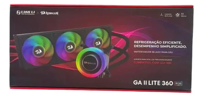 Watercooler Redragon X Lian Li Galahad II Lite 360 RGE INTEL LGA 1851/1700 AMD