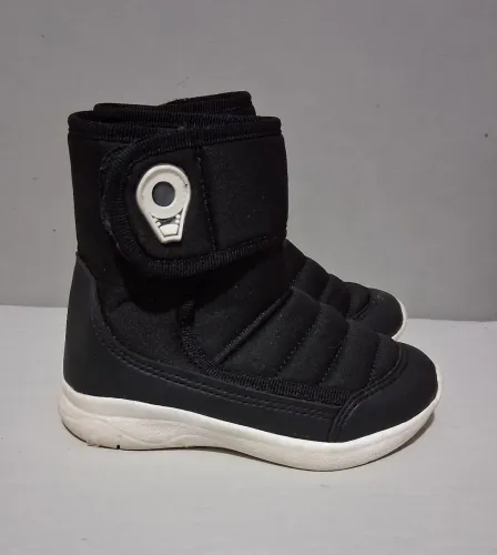 Bota infantil preta com velcro Ludique Et Badin - TAM 23