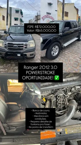 Ford Ranger XLT 3.0 PSE 163cv 4X4 CD TB Dies. 2012