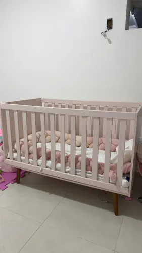 Berço infantil rosa menina 