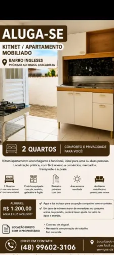 Kitnet próximo Brasil atacadista 1200 anual 
