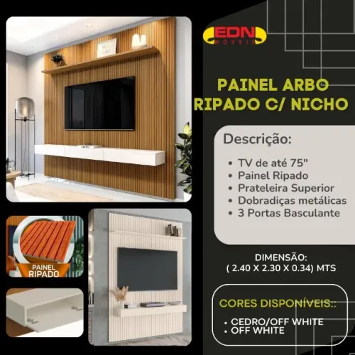 Painel para TV até 75 polegadas