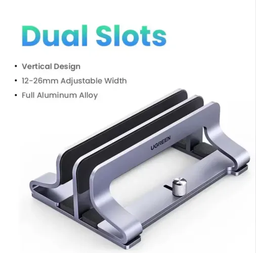 Suporte de alumínio Notebook Dual-Slot - Ugreen