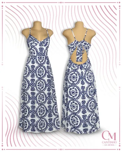 Vestido longo estampado plus size NOVO NA ETIQUETA!