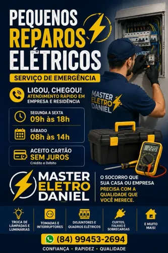 Eletricista profissional urgências.