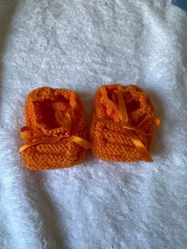 Sapatilha bebê cenoura TAM 0a 6 meses