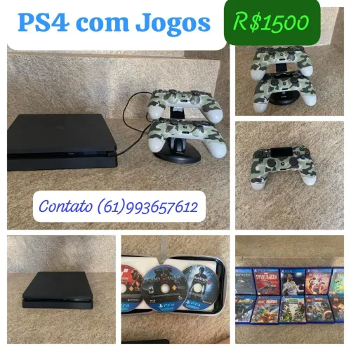 PS4 com Jogos 