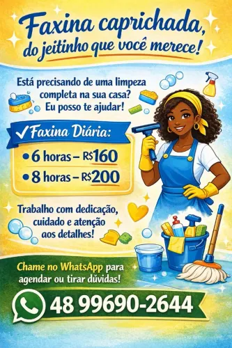 Faxina e limpeza de casas e escritório