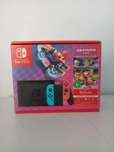 Nintendo switch usado + Chip Microsd de 128gb de espaço.