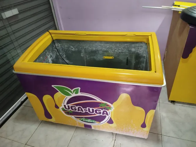 Freezer de tampa de vidro