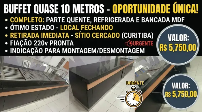 Buffet a venda, semi novo, esquenta muito