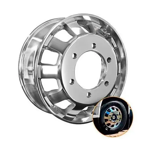 Roda de Alumínio para Caminhão 3/4 de 6 Furos Aro 17,5