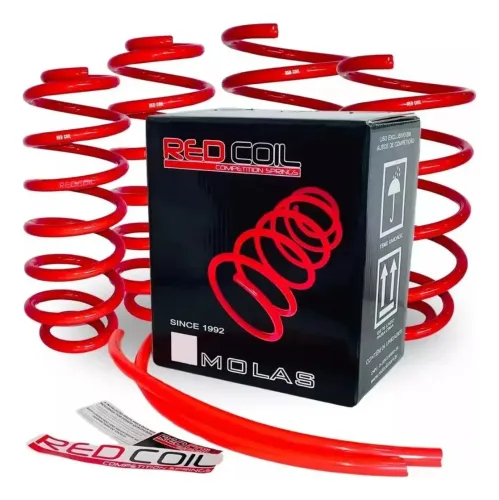 Kit Com 4 Molas Esportivas Red Coil Para Volkswagen Nivus (Todos)