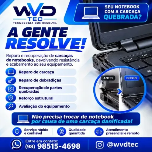 REPARO DE CARCAÇA DE NOTEBOOK