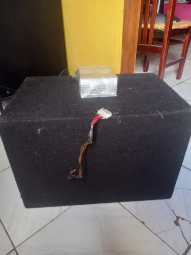 Trio automotivo brassom, em ótimo estado de uso, acompanha um módulo AB 2000. 