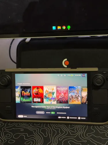 STEAM DECK OLED USADO POR 3 MESES SOMOS LOJA