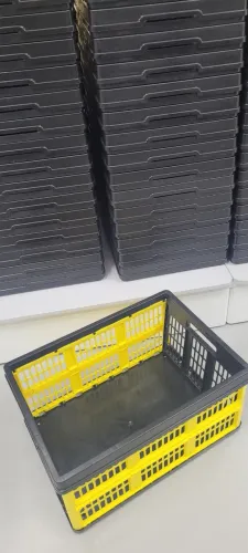 Caixa Organizadora Dobrável Helsim Plástico 45L - Resitente