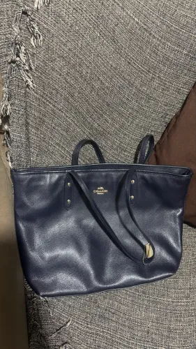 Bolsa coach azul marinho original