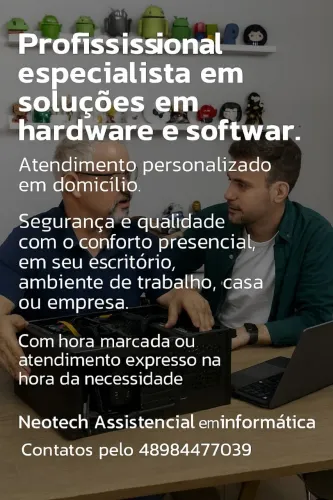 Informática e TI. Atendimento Presencial com Agendamento