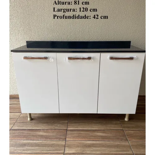 Balcão de cozinha com tampo reto - entrego
