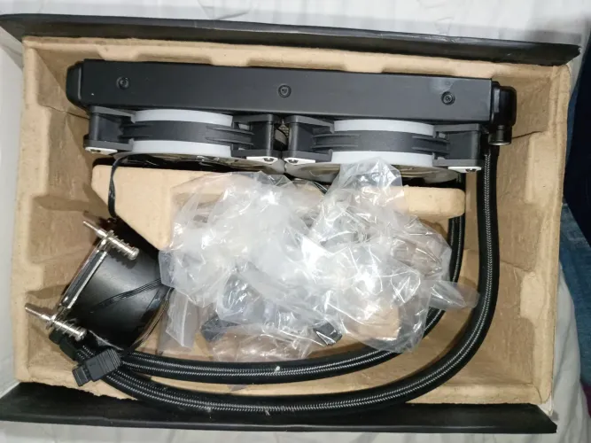 Water Cooler Rise Mode Gamer 240 mm ARGB | Dual Fan | Preto