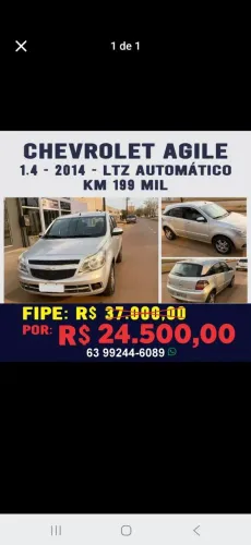 Chevrolet Agile LTZ 1.4 MPFI 8V Flexpower 5P 2013