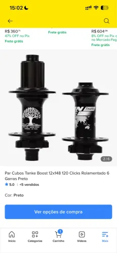 Par de cubos tanke boost