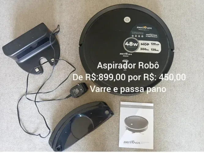 Aspirador Robô com Controle Remoto  R$:400,00