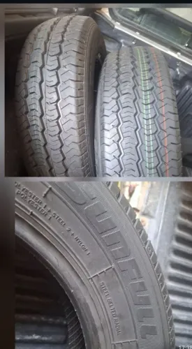 Vendo 4 pneus novos nunca usados aro( 14 ) 165/70/14 (180 CADA UM) um)