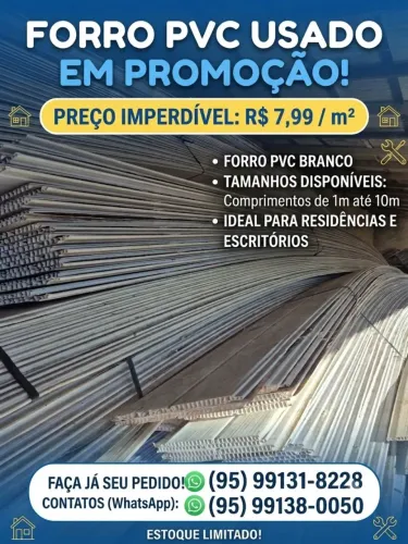 Forro PVC usado!