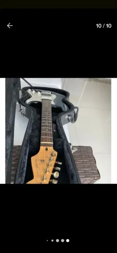 Guitarra Luthier Strato 1993 Preto + Seymour Duncan + Hardcase Fender!