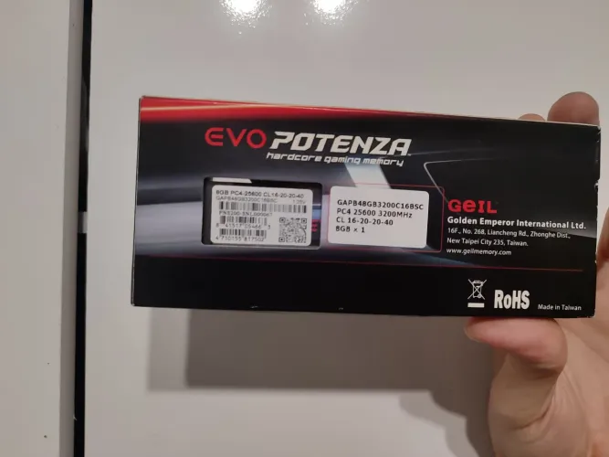 Memória Ram 8GB 3200hrz