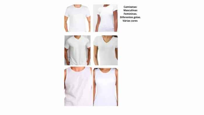 Camisetas de poliester, algodão etc... Diversas cores. Tratar: whatsapp 61- *