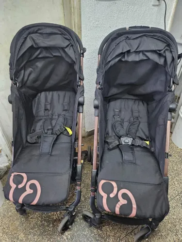 Kit completo carrinho de bebê gêmeos Galzerano