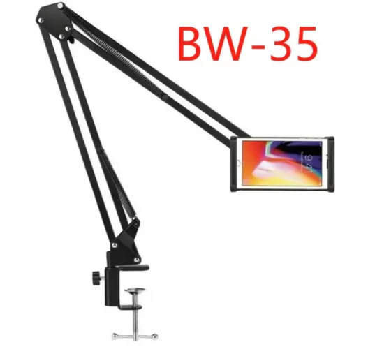 Braço Suporte Pedestal Mesa Microfone Tablet Celular Grande
