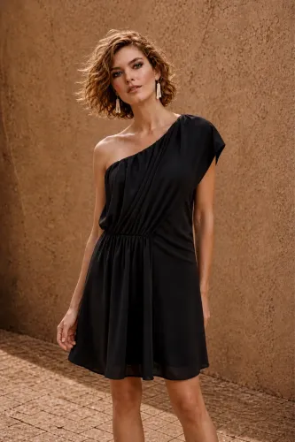 Vestido Zara estilo grego preto novo festa 