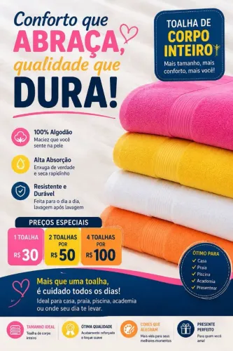 Toalhas de corpo inteiro