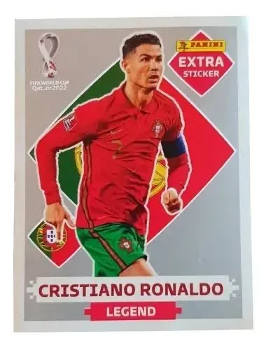 Figurinha Copa Cristiano Ronaldo Prata
