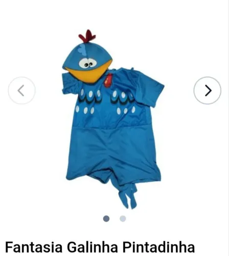 Fantasia galinha pintadinha infantil