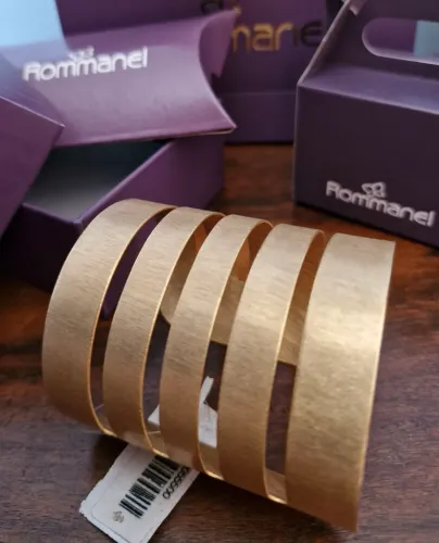 Semijoia Rommanel Bracelete banhado Ouro 18k - Original