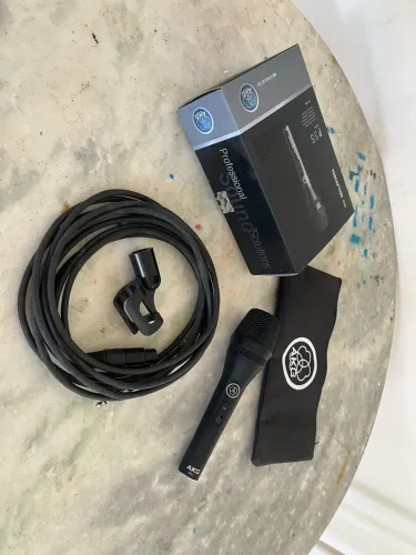 Microfone dinâmico AKG PS3 + cabo XLR/P10