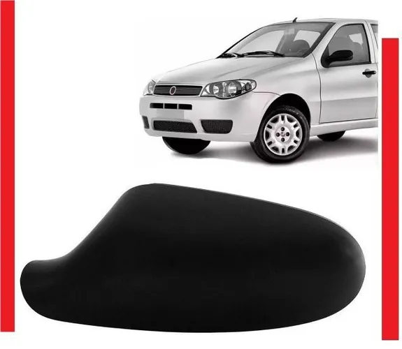 Capa do retrovisor moldura Aplique Preto Fiat Palio 2004/2010 valor unitário palef hokce