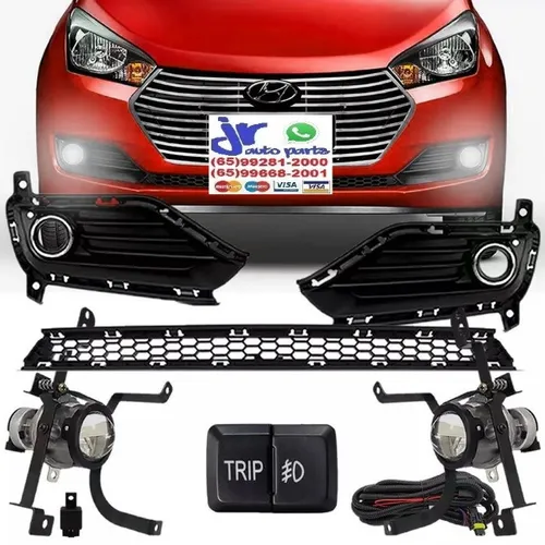 Kit Farol de Milha HB20 HB20S 16 17 18 19 Auxiliar Neblina