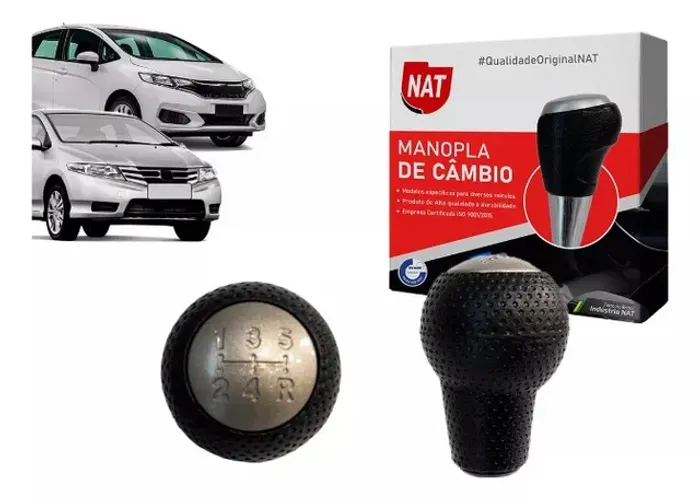 Manopla de Câmbio Honda Fit Lx 2003 À 2014 City 2010 À 2013