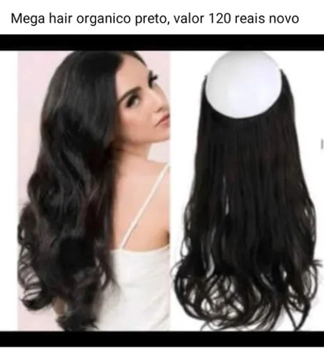 Mega hair preto organico