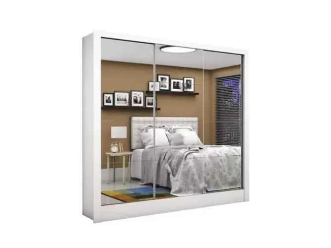 Guarda-Roupa Dubai Premium c/ espelho Até 12x - Frete Grátis