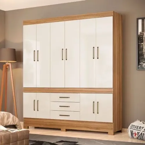 Guarda Roupa Casal 10 Portas 3 Gavetas