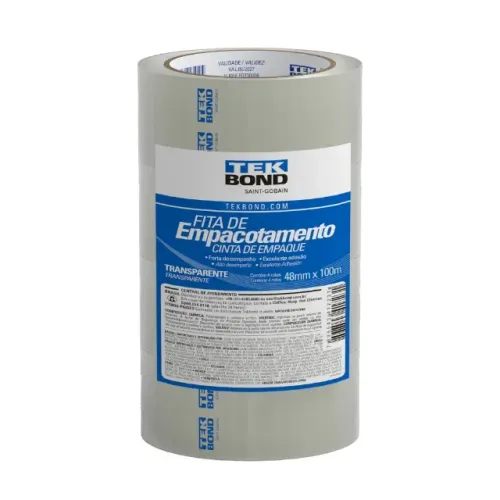 Fitas de Empacotamento 48mm x 100m - 4 unidades